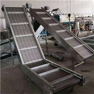 Heben des geneigten Bandförderers